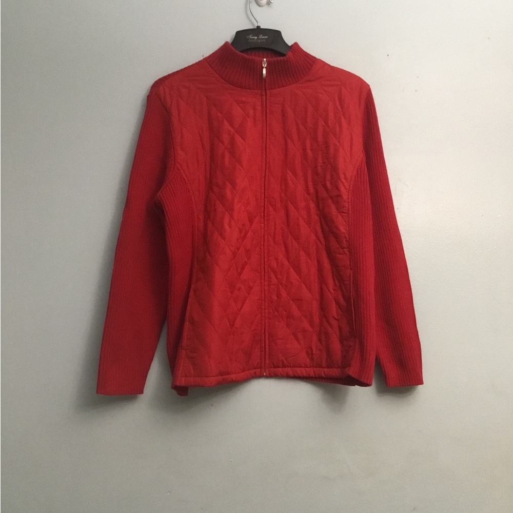Croft & Barrow Vibrant Red Ribbed Knit Top - Picture 12 of 16